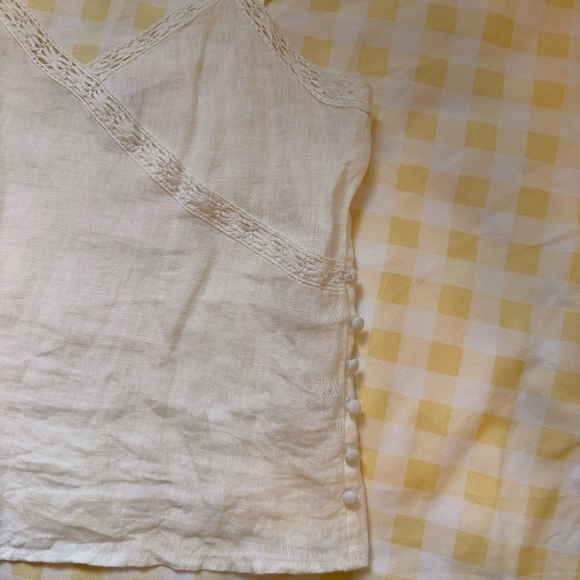 ZARA 100% LINEN SPAGHETTI TOP XS - S - Picture 13 of 17